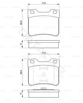 Тормозные колодки BOSCH 0986424411
