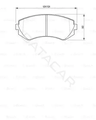 Тормозные колодки BOSCH 0986424489