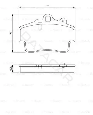 Тормозные колодки BOSCH 0986424570