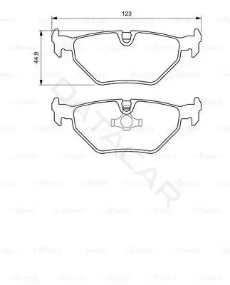 Тормозные колодки BOSCH 0986424667
