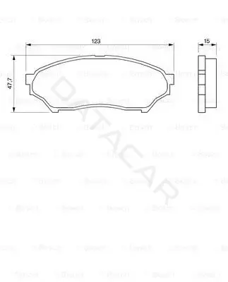 Тормозные колодки BOSCH 0986424713