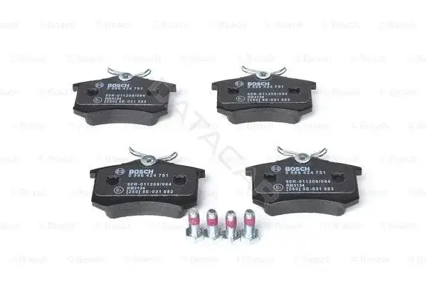 Тормозные колодки BOSCH 0986424751