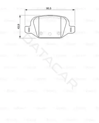 Тормозные колодки BOSCH 0986424756