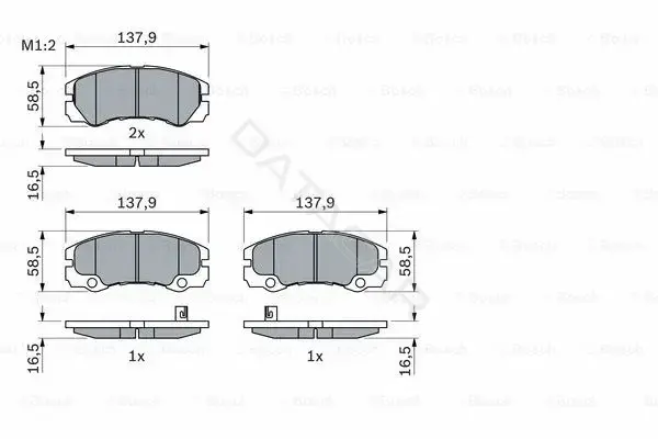 Тормозные колодки BOSCH 0986424760