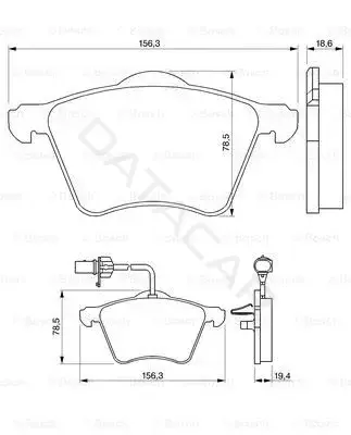 Тормозные колодки BOSCH 0986424780