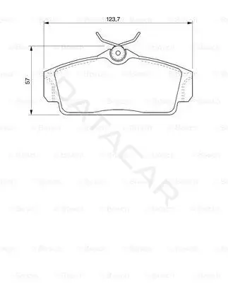 Тормозные колодки BOSCH 0986424781