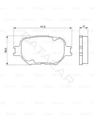Тормозные колодки BOSCH 0986424808