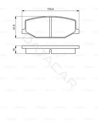 Тормозные колодки BOSCH 0986460935