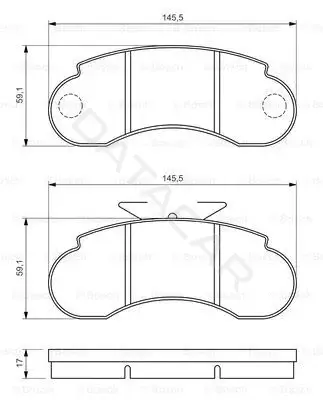 Тормозные колодки BOSCH 0986460947