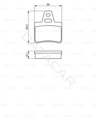 Тормозные колодки BOSCH 0986460958