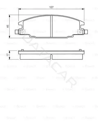 Тормозные колодки BOSCH 0986460960
