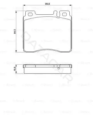 Тормозные колодки BOSCH 0986460976