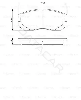 Тормозные колодки BOSCH 0986460980