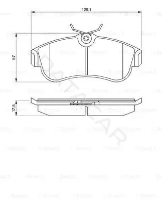 Тормозные колодки BOSCH 0986461147