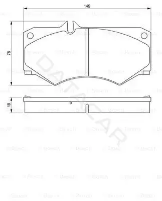 Тормозные колодки BOSCH 0986467841