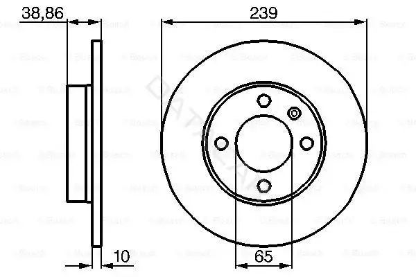 Тормозные диски BOSCH 0986478010