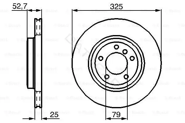 Тормозные диски BOSCH 0986478012