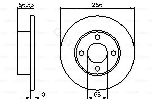 Тормозные диски BOSCH 0986478130