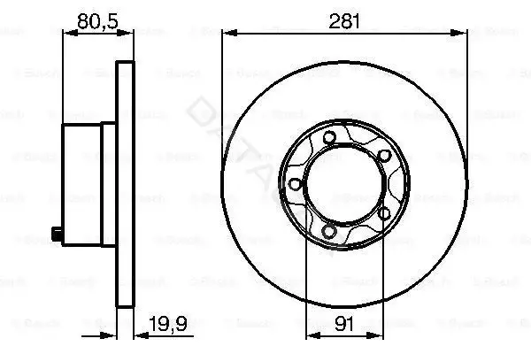 Тормозные диски BOSCH 0986478138