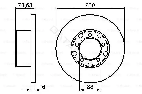 Тормозные диски BOSCH 0986478201