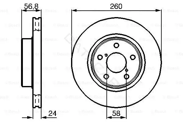 Тормозные диски BOSCH 0986478293