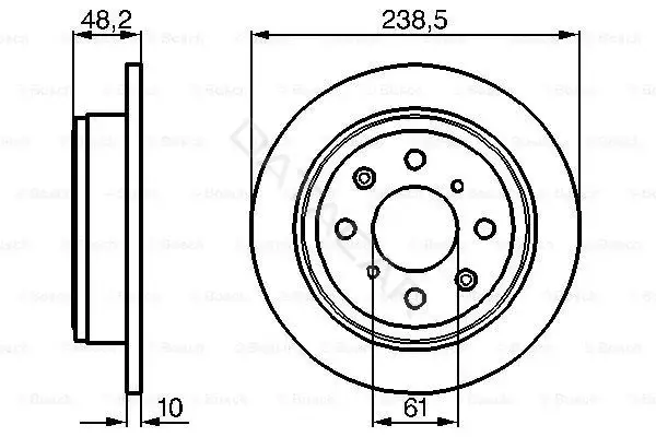 Тормозные диски BOSCH 0986478350