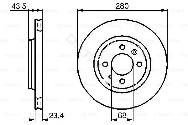 Тормозные диски BOSCH 0986478375