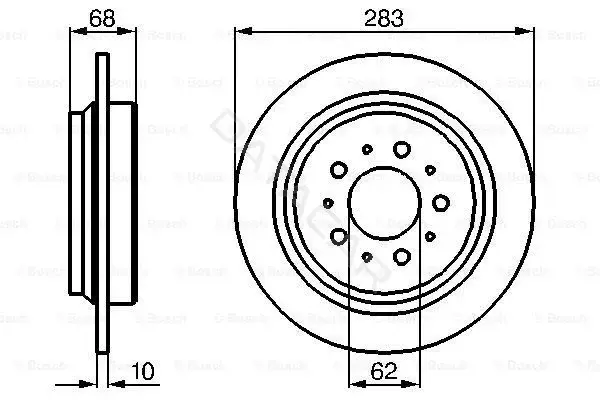 Тормозные диски BOSCH 0986478445