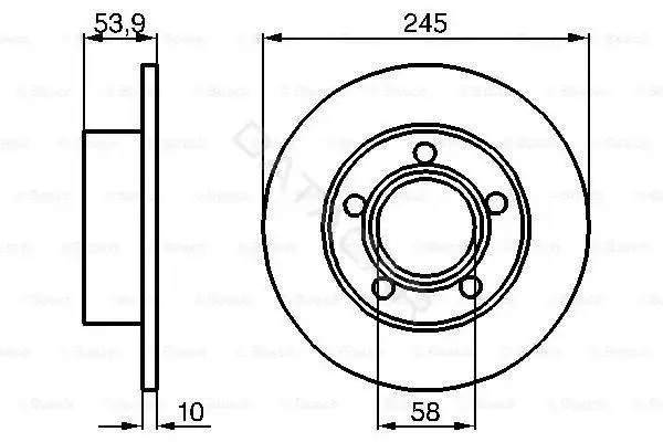 Тормозные диски BOSCH 0986478461