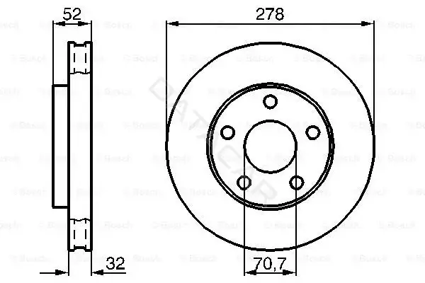 Тормозные диски BOSCH 0986478486