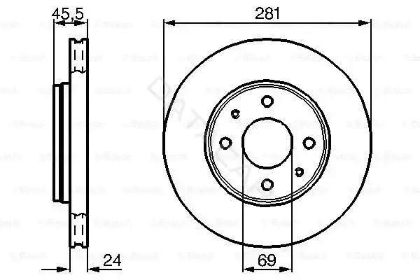 Тормозные диски BOSCH 0986478493