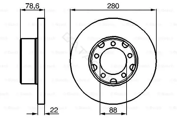 Тормозные диски BOSCH 0986478529