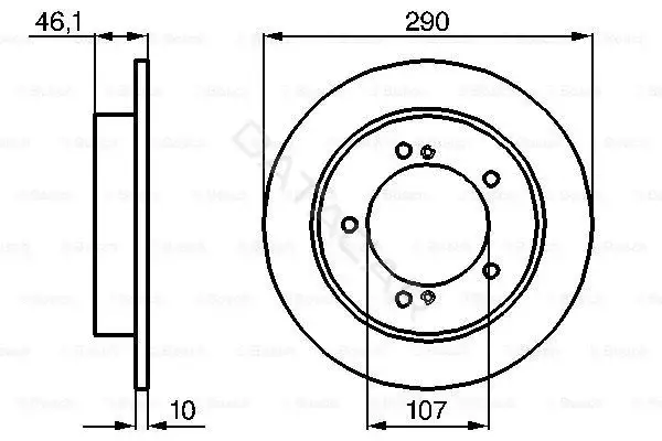 Тормозные диски BOSCH 0986478539
