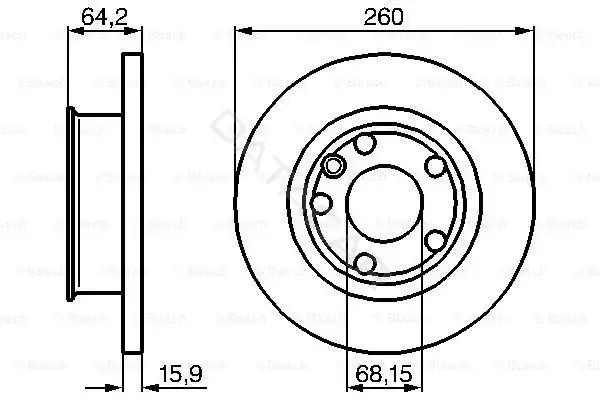 Тормозные диски BOSCH 0986478547
