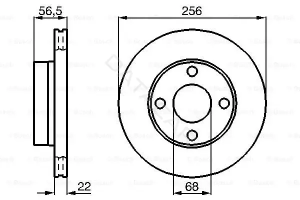 Тормозные диски BOSCH 0986478550