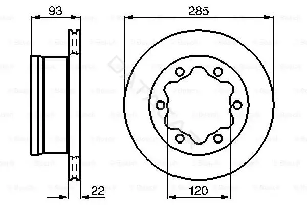 Тормозные диски BOSCH 0986478555