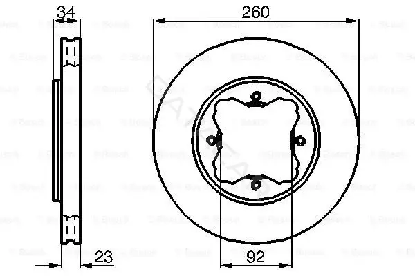 Тормозные диски BOSCH 0986478568
