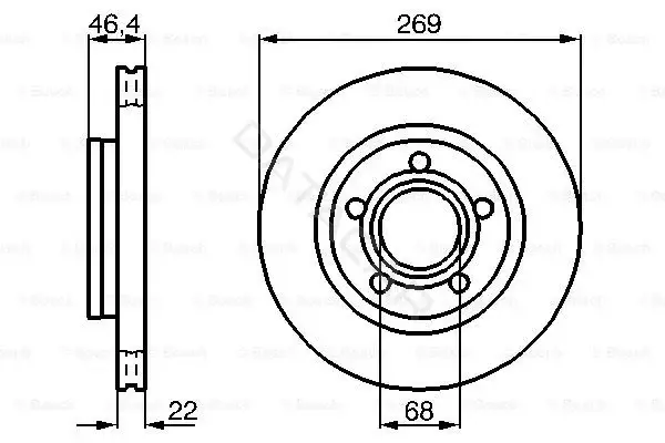 Тормозные диски BOSCH 0986478574