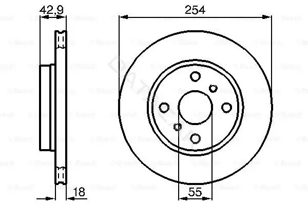 Тормозные диски BOSCH 0986478585