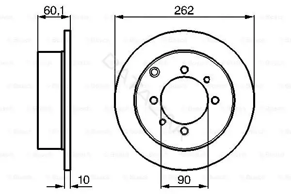 Тормозные диски BOSCH 0986478655