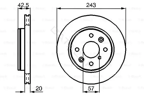 Тормозные диски BOSCH 0986478659