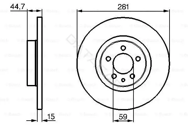 Тормозные диски BOSCH 0986478668