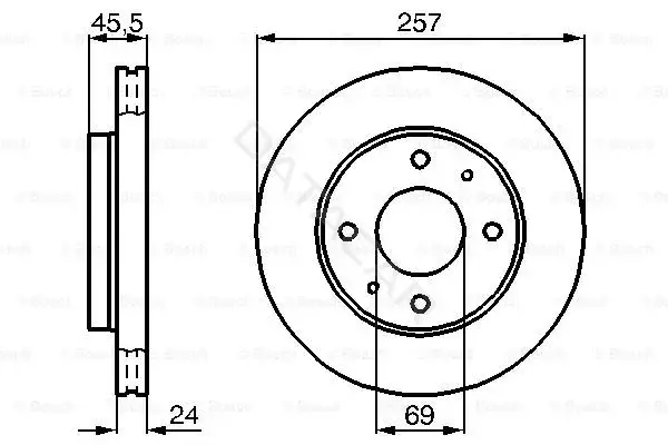 Тормозные диски BOSCH 0986478774
