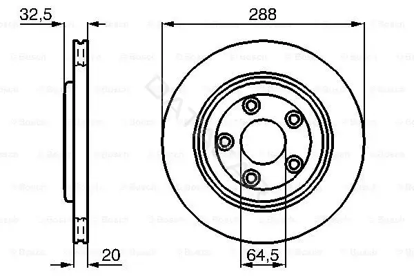 Тормозные диски BOSCH 0986478777