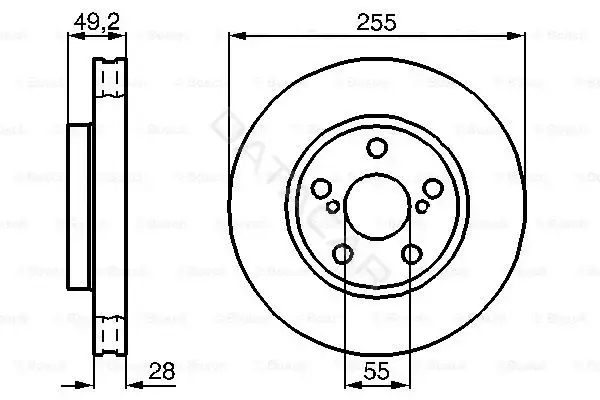 Тормозные диски BOSCH 0986478858