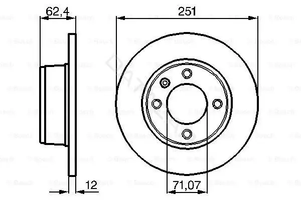 Тормозные диски BOSCH 0986478879