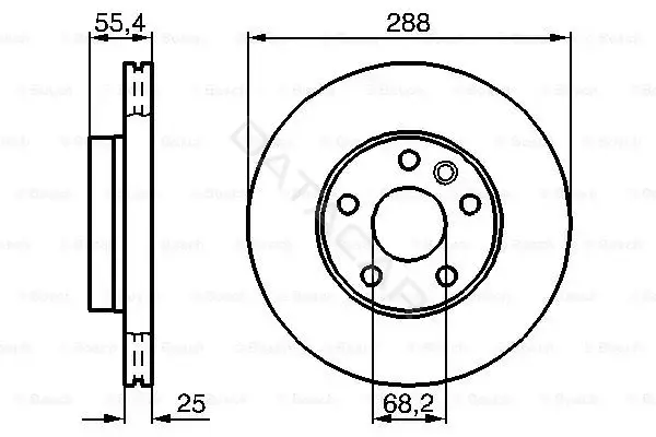 Тормозные диски BOSCH 0986478893