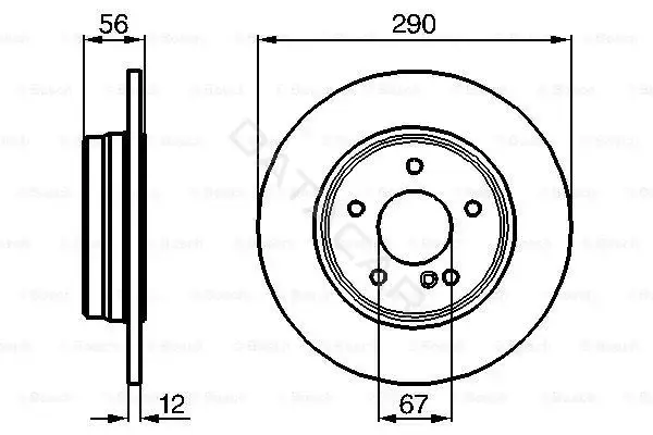 Тормозные диски BOSCH 0986478899