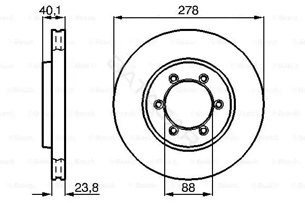 Тормозные диски BOSCH 0986478967