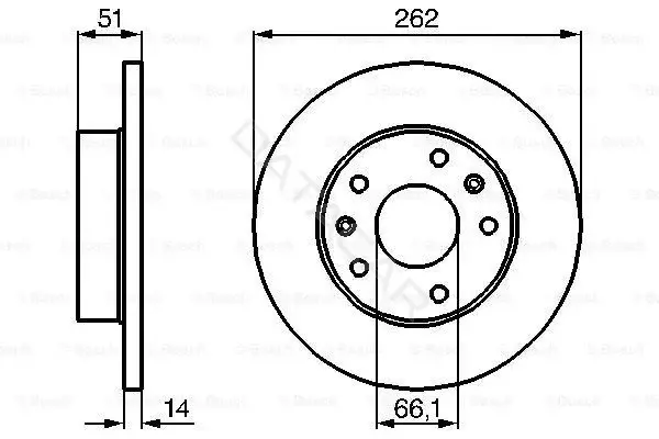 Тормозные диски BOSCH 0986478991